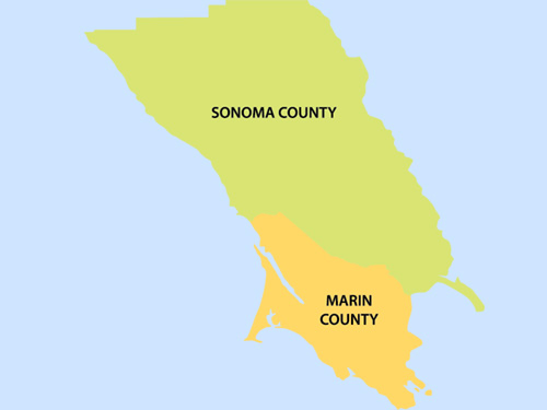 sonoma marin map