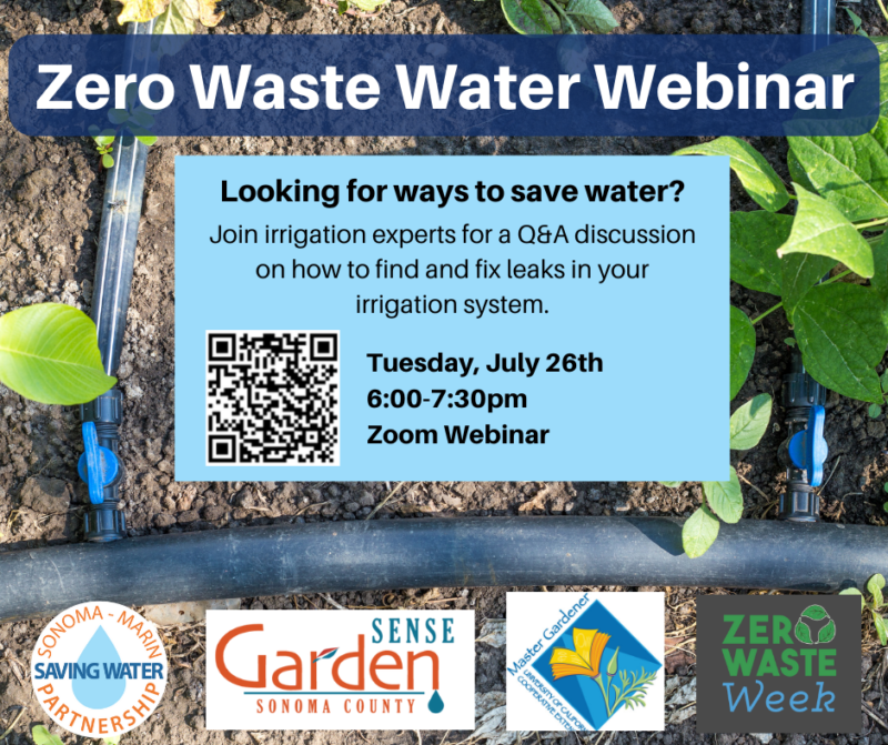 Zero Waste Water Webinar July 26th, 6-7pm